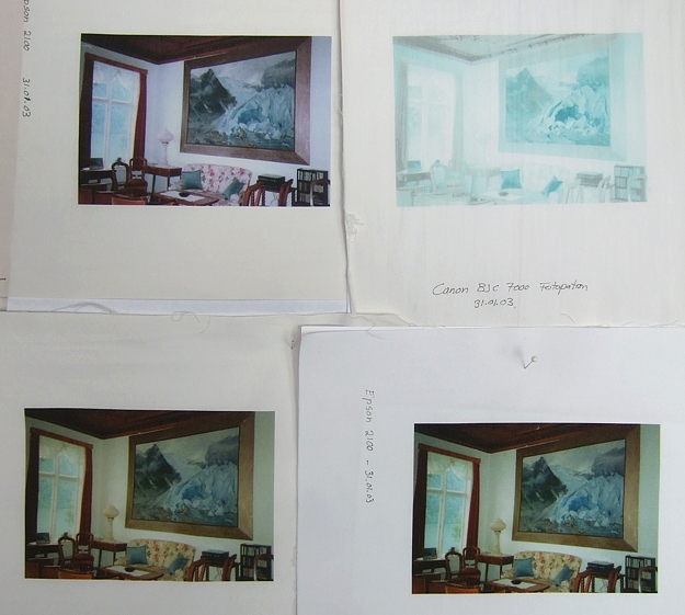 photos printed on fabric, fading test
