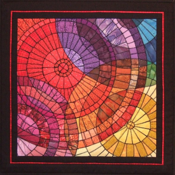 Mosaic circles quilt 