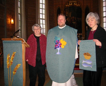 liturgical textiles for frya church kalvaag