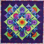 Greetje Heins kameleon quilt 'Night and Day'