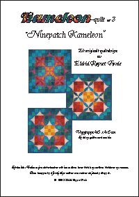 Kameleonquilt nr 3 'Ninepatch kameleon'