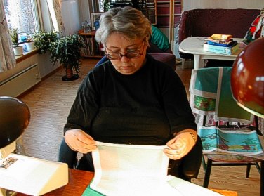 sewing the panels together