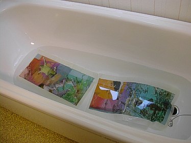 washing the prints