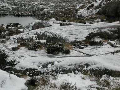landscape with snow