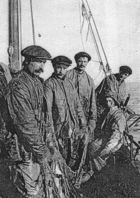 Cod fishing old picture