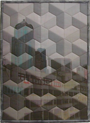 photo quilt 'børs og katedral'