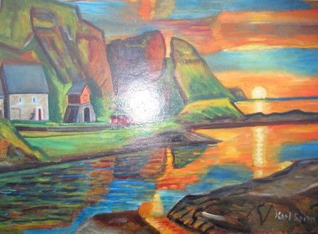 painting of Kinn by Karl Seim