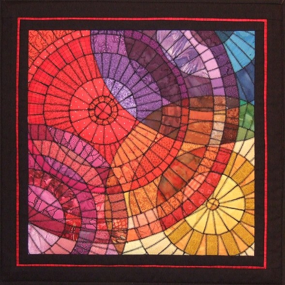 Mosaic circles quilt