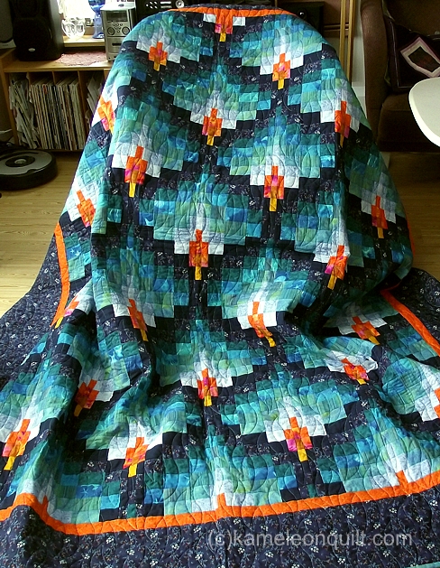 bargello flames quilt