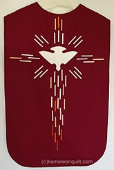 red chausuble for Bremanger church