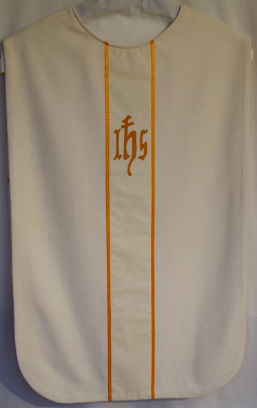 white chasuble for Frya church