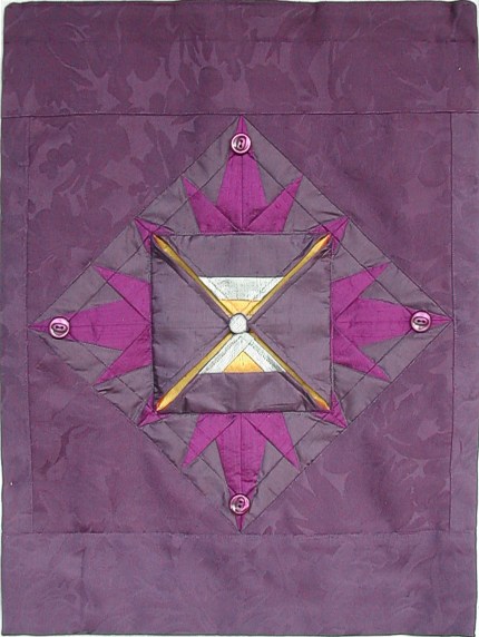 purple hanging for lectern closed flaps