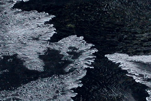ice on creek close