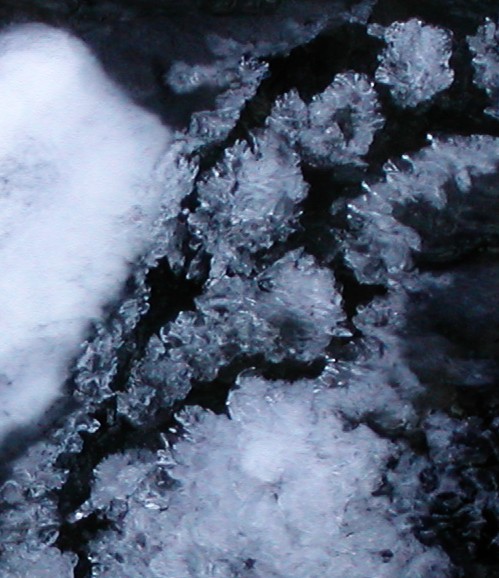 ice on creek close