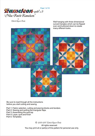 Kameleon Quilt no 3 Nine Patch Kameleon