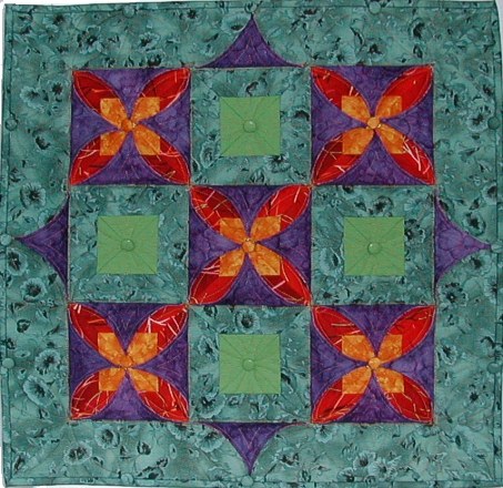 Simple Kameleon quilt night view