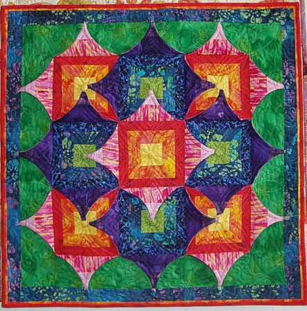 kameleon quilt made by Diane Magarelli