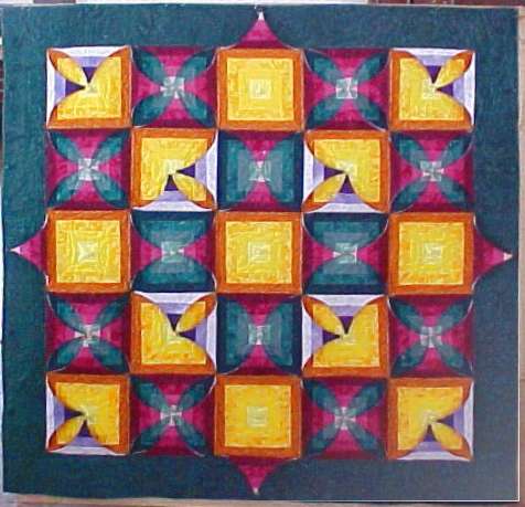 'kameleon quilt no 1' made by Linda Clark