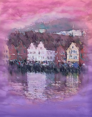 Fabric print Bergen