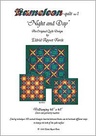 Chameleon quilt no 1 'Night and Day'