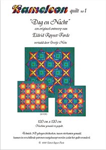 Chameleon quilt no 1 'Night and Day'