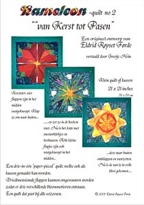Chameleonquilt no 2 'Christmas lasts till Easter'