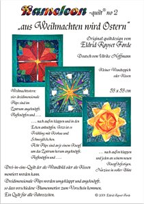 Chameleonquilt no 2 'Christmas lasts till Easter'
