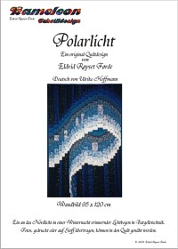 Blue Borealis bargello quilt